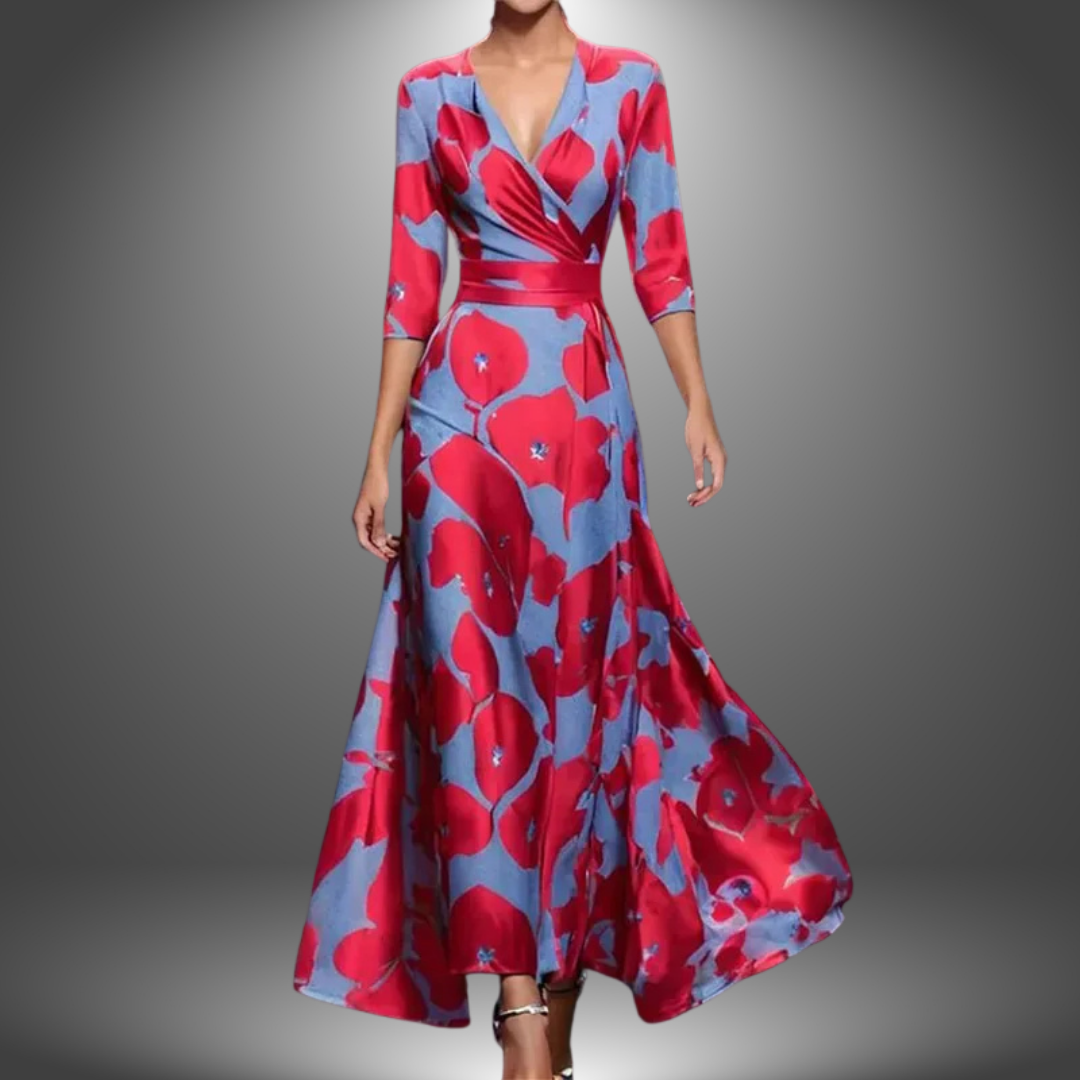 Angela | Stylish Floral Maxi Dress