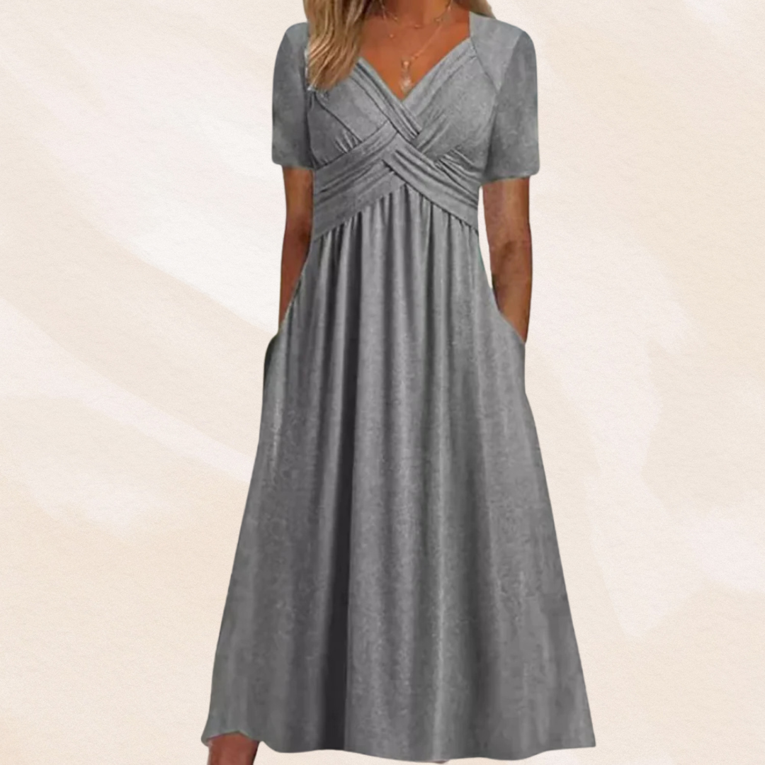 Alexa | Stylish V-neck Dress