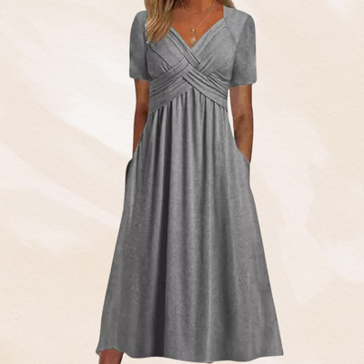 Alexa | Stylish V-neck Dress
