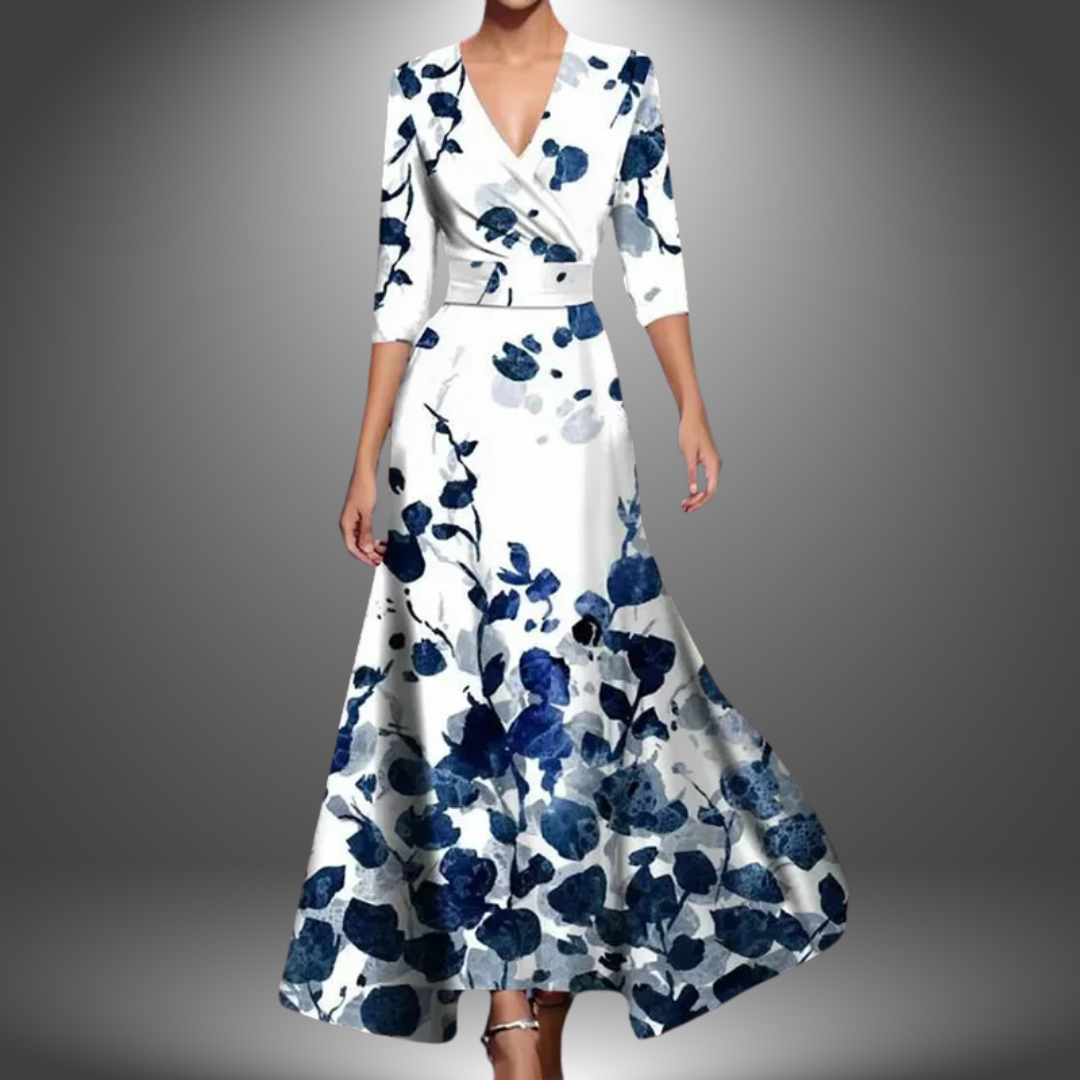 Angela | Stylish Floral Maxi Dress