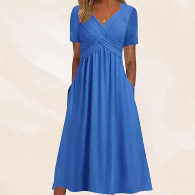 Alexa | Stylish V-neck Dress