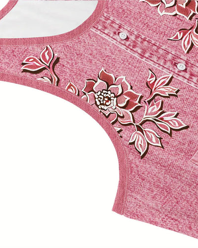 Beatrice | Sleeveless Denim-Look Dress