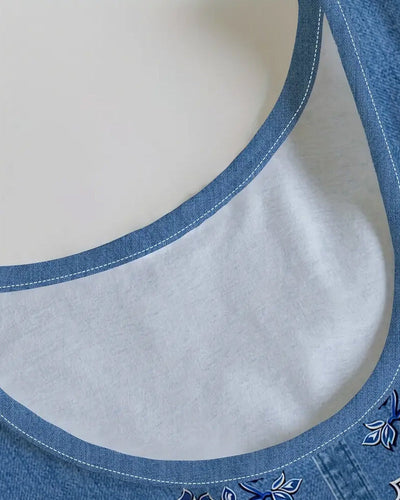 Beatrice | Sleeveless Denim-Look Dress