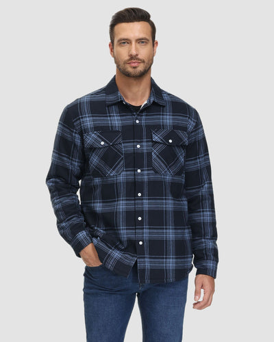 Carl | Warm and Quilted Checkered Overshirt