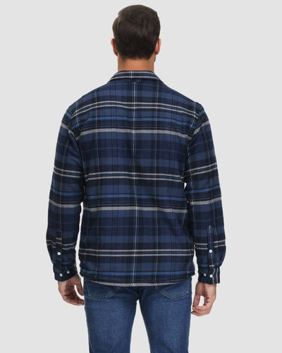 Carl | Warm and Quilted Checkered Overshirt