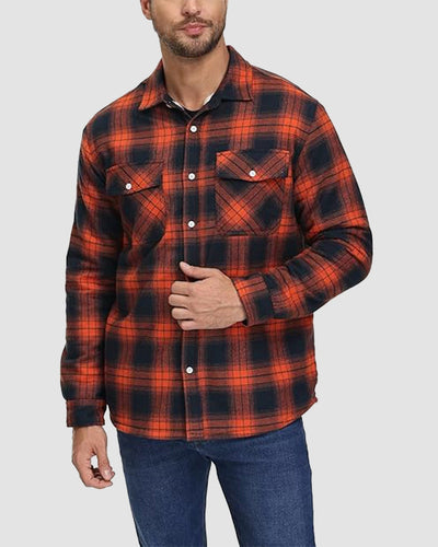 Carl | Warm and Quilted Checkered Overshirt