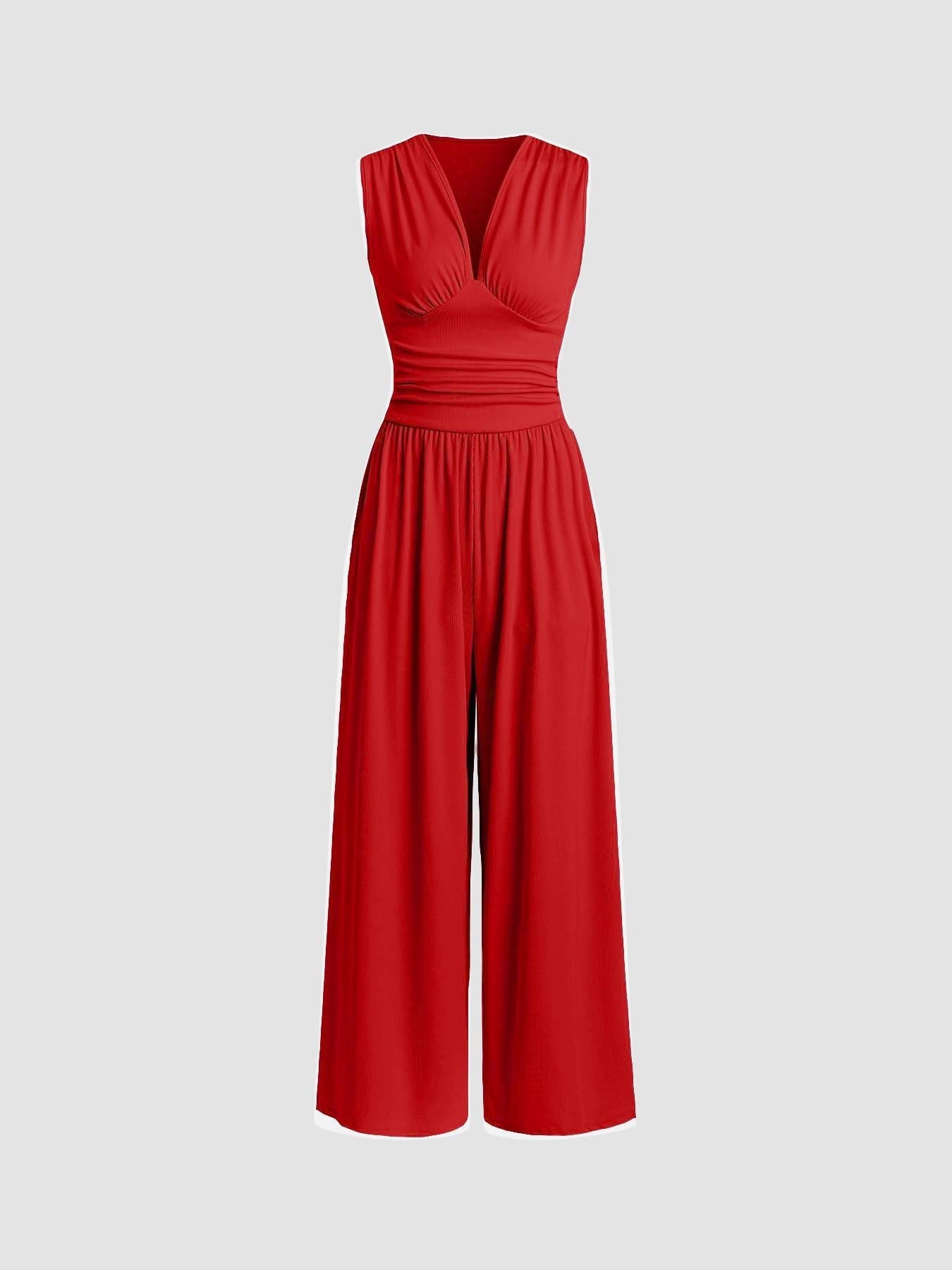 Denise | Chic Sleeveless Wide-Leg Jumpsuit