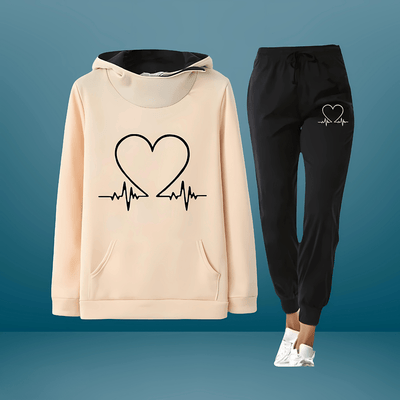 Eliana | Love Heart Hoodie & Jogger Set