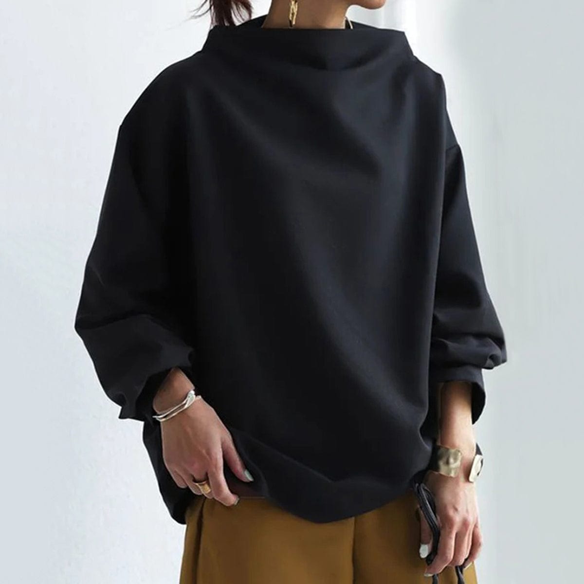 Heather | Chic High Neck Pullover