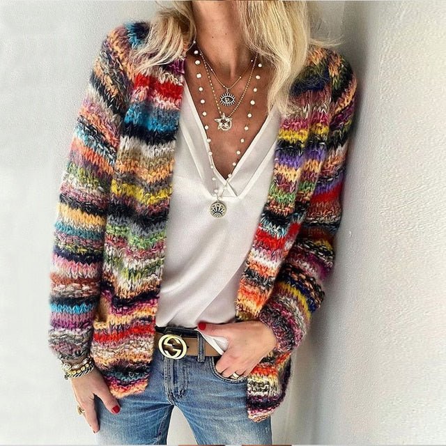 Katherine | Cozy Multicolor Cardigan