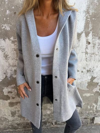 Emma | Casual Hoodie Jacket with Buttons