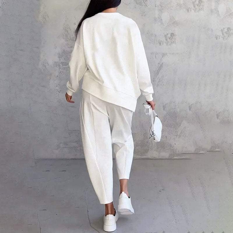 Coraline | Two-Piece Set with Long Sleeve Top and Loose Pants